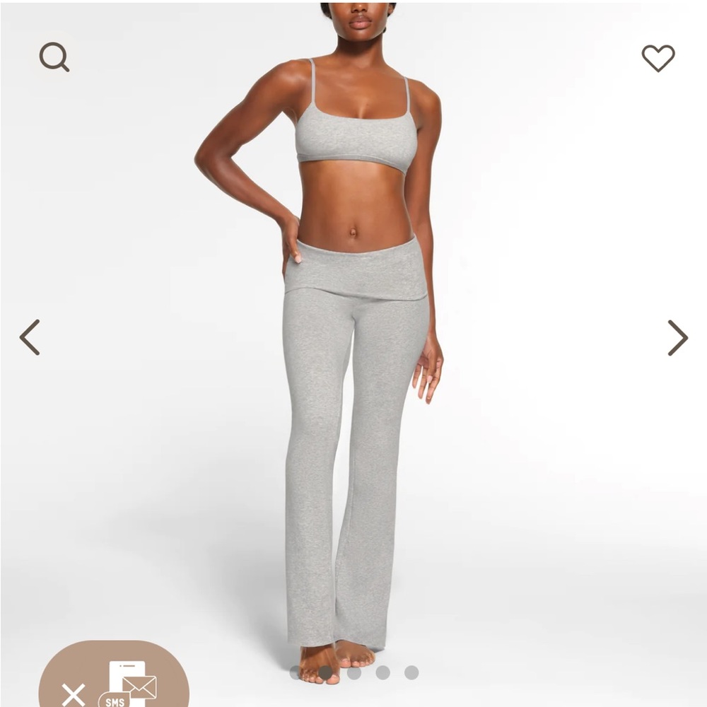 Skims cotton jersey fold over pants
